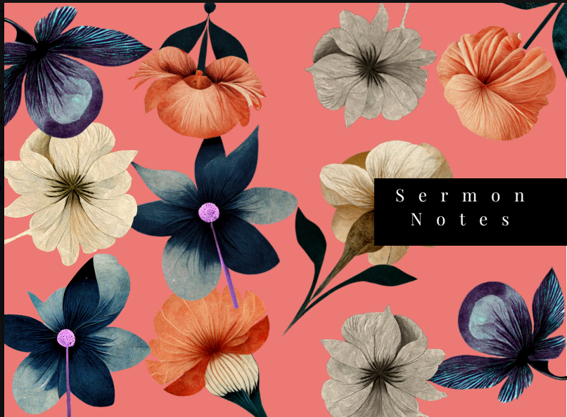 Sermon Notes Journal – | Christian Journal for Church Messages, Bible Study & Reflection