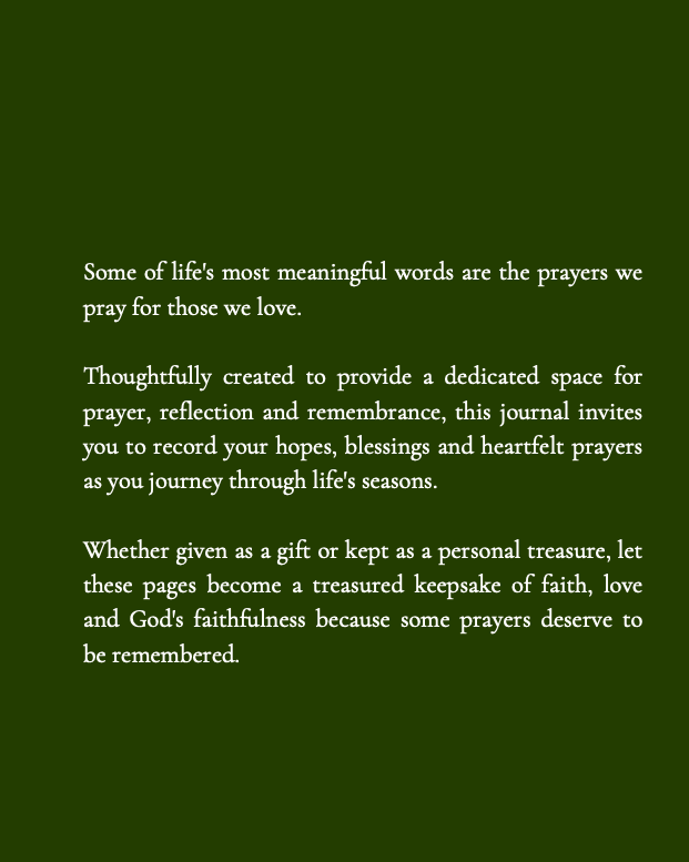 A Father's Prayers Journal